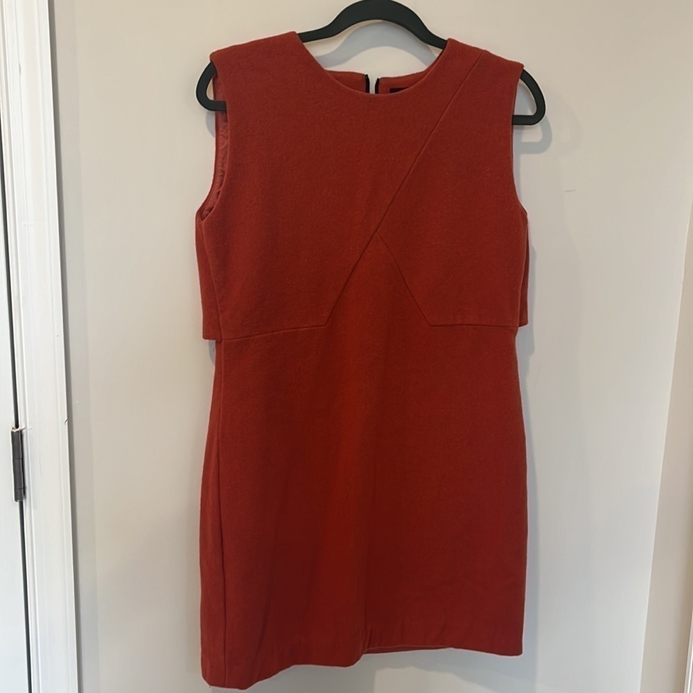 Kate Spade Saturday Orange Wool Dress Size 8